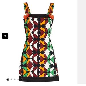 Alexis belli abstract cotton mini dress